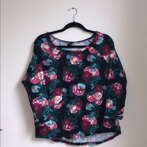 H&M Rolled Sleeve Pullover Sweatshirt